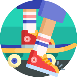 Skateboarding icon